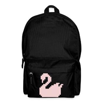 Pixel Swan Pink Silhouette - Backpack - black - Front