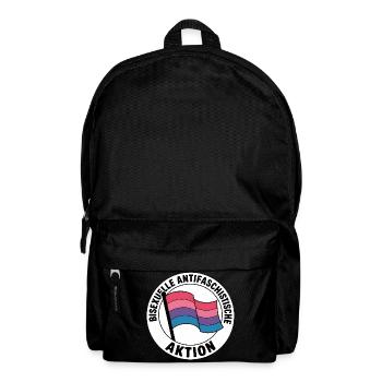 Action Bisexuelle - Insigne de la fierté Antifa - Sac à dos - noir - Devant