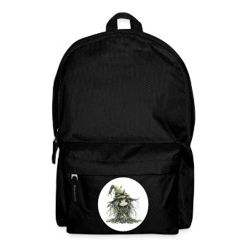 Forest fairy goblin in the leaf forest - Backpack - black - Front