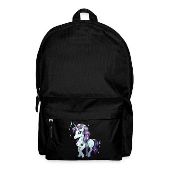 Einhorn Kristallregen - Rucksack - Schwarz - Vorne