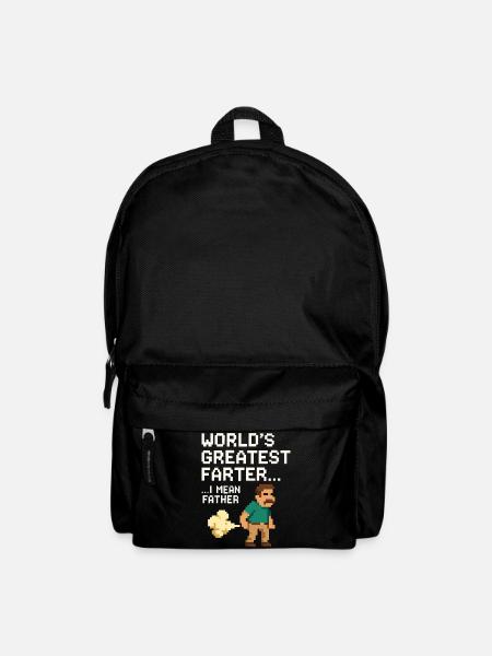 Lustiges Vatertags-T-Shirt für Gamer Papa Pixelart - Rucksack - Schwarz