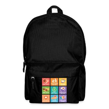 Human Rights Equality Inclusion Statement - Backpack - black - Front