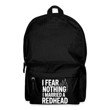 I Fear Nothing I Married a Redhead - Backpack - black - Front