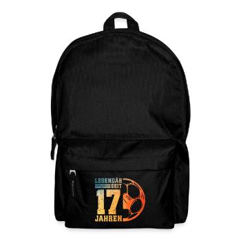 17th Birthday Football 17 Years Young Boys - Backpack - black - Front