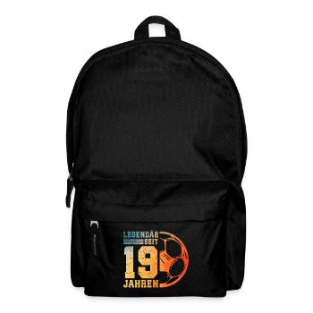 19th Birthday Football 19 Years Young Man - Backpack - black - Front