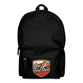 Pizza Love at first Slice - Backpack - black - Front