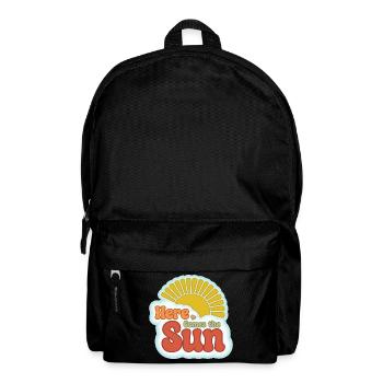 Here Comes the Sun – 60er Jahre Retro - Rucksack - Schwarz - Vorne