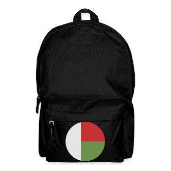 Runde Madagaskar-Flagge - Rucksack - Schwarz - Vorne