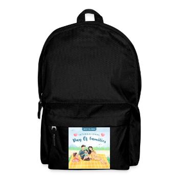 Family First – Heartwarming Family Love Des - Sac à dos - noir - Devant