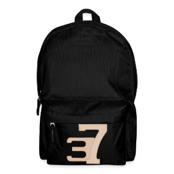 37 Numeral Art in Peach - Backpack - black - Front