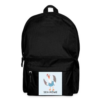 SEH-MÖWE – Funny Seagull - Backpack - black - Front