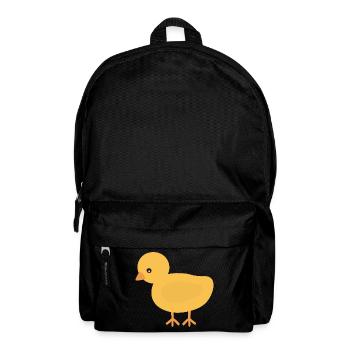 Sunny Chick Cartoon Tee - Backpack - black - Front