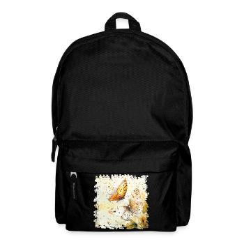 Watercolor butterflies - Backpack - black - Front