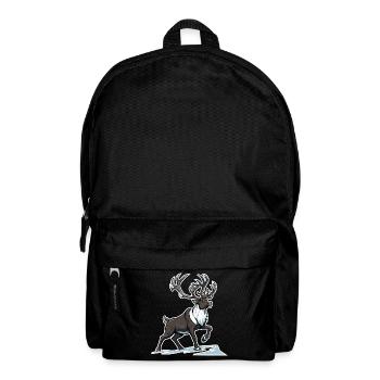 Arctic Caribou Reindeer Northern Mascot - Backpack - black - Front