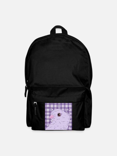 pretty pink purple dove - Backpack - black