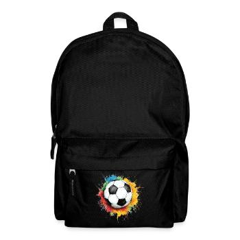 Fußball Ball Aquarell - Rucksack - Schwarz - Vorne