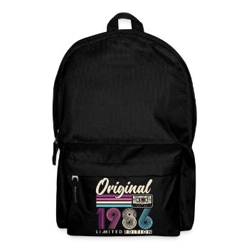 1986 Jahrgang Vintage Retro Geburtstag Geschenk - Rucksack - Schwarz - Vorne