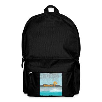 Balearen Küste Windmühle Sonnenflug - Rucksack - Schwarz - Vorne