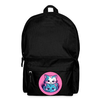 Kitten Hug Duo - Backpack - black - Front