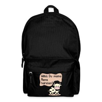 Hochzeit Mama Heiraten - Rucksack - Schwarz - Vorne