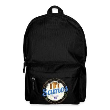 Samos Insel in Griechenland Vintage Souvenir - Rucksack - Schwarz - Vorne