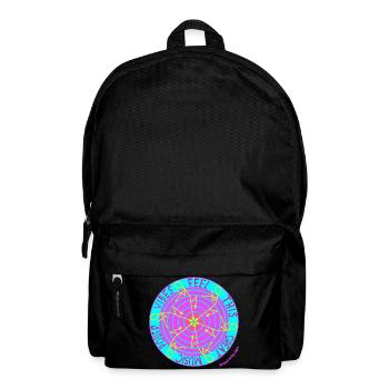 Music Vibes -Retro Vinyl Dance - Backpack - black - Front