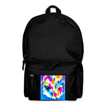 Explosion of colour in watercolour - Backpack - black - Front