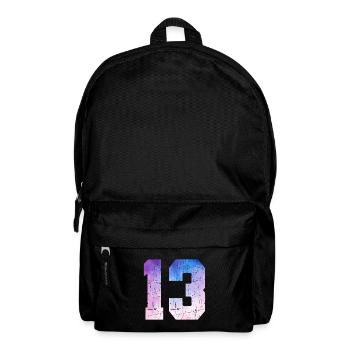 Ausgabe 13 – 13. Jubiläumsgeschenk - Rucksack - Schwarz - Vorne