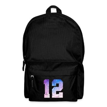 Ausgabe 12 – 12. Jubiläumsgeschenk - Rucksack - Schwarz - Vorne