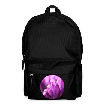 Krokusse Krokus violette Blumen Krokusknospe - Rucksack - Schwarz - Vorne