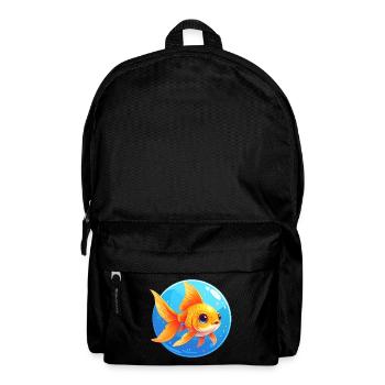Poisson rouge - Sac à dos - noir - Devant