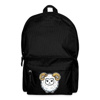 Steampunk Ram Sheep Mechanical Horns - Backpack - black - Front