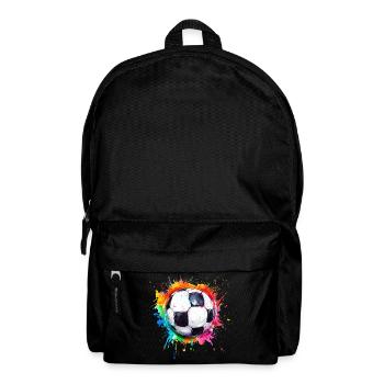 Fußball Ball Aquarell - Rucksack - Schwarz - Vorne