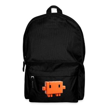 Claude Code Pixel 3D Mascot Cute Dev Sticker - Backpack - black - Front