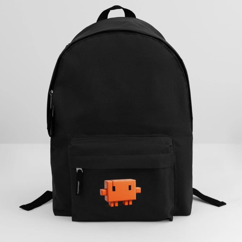 Claude Code Pixel 3D Mascot Cute Dev Sticker Sac à dos