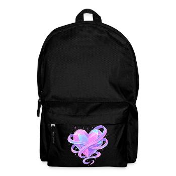 Pastel Crystal Heart with Bows - Backpack - black - Front