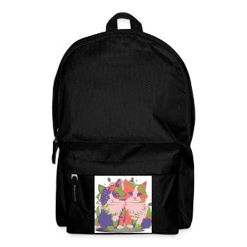 Pop Color Duo-Kätzchen - Rucksack - Schwarz - Vorne