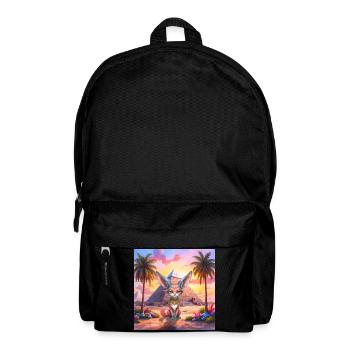 Pharaoh Cat at Sunset - Backpack - black - Front