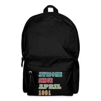 Großartig seit April 1981 - Rucksack - Schwarz - Vorne