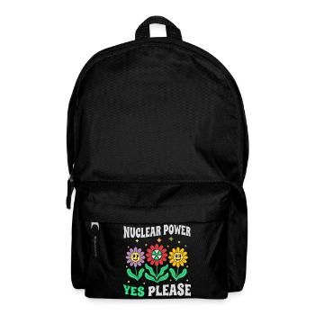Atomkraft Ja Bitte mit Blumen retro - Sac à dos - noir - Devant