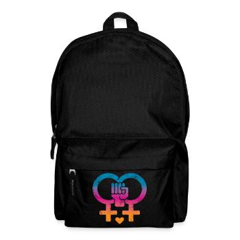 Frauenrechte Frauenpower - Rucksack - Schwarz - Vorne