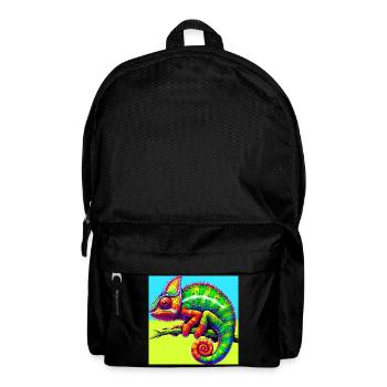 Chamäleon - Rucksack - Schwarz - Vorne