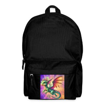 Drache - Rucksack - Schwarz - Vorne