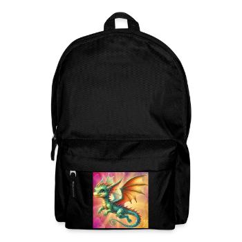 Drache - Rucksack - Schwarz - Vorne