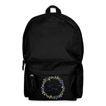 Brautblumenkranz "Braut" - Rucksack - Schwarz - Vorne