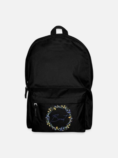 Brautblumenkranz "Braut" - Rucksack - Schwarz