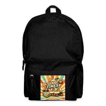 Retro-Sommer - Rucksack - Schwarz - Vorne