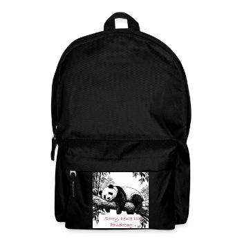 Sorry, heute Pandatag - Rucksack - Schwarz - Vorne