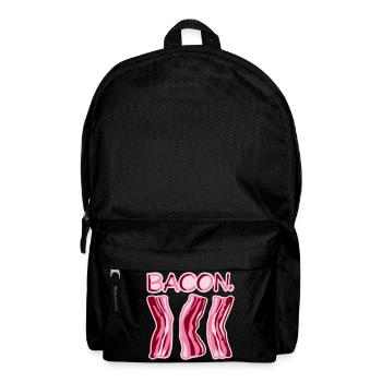 Bacon Bacon Food Funny Meat Foodie - Backpack - black - Front