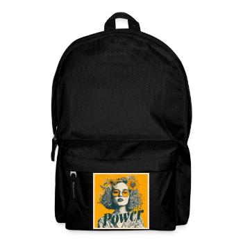 Pouvoir ! Fille ! Tournesol ! - Sac à dos - noir - Devant